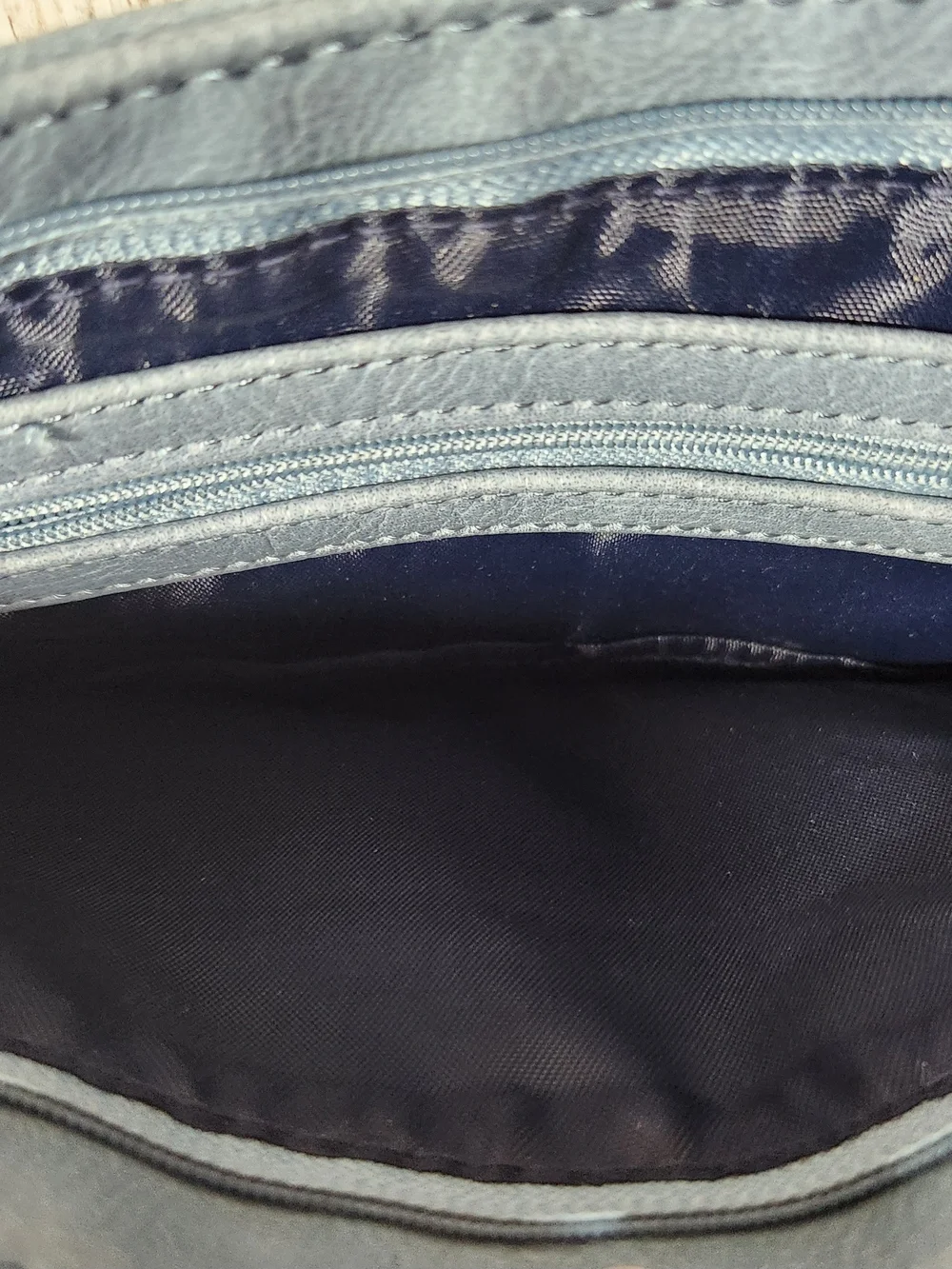 Thirty-one Slate Blue Embossed Letter 